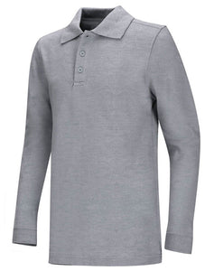 EW DryFit Polo Grey Long Sleeve