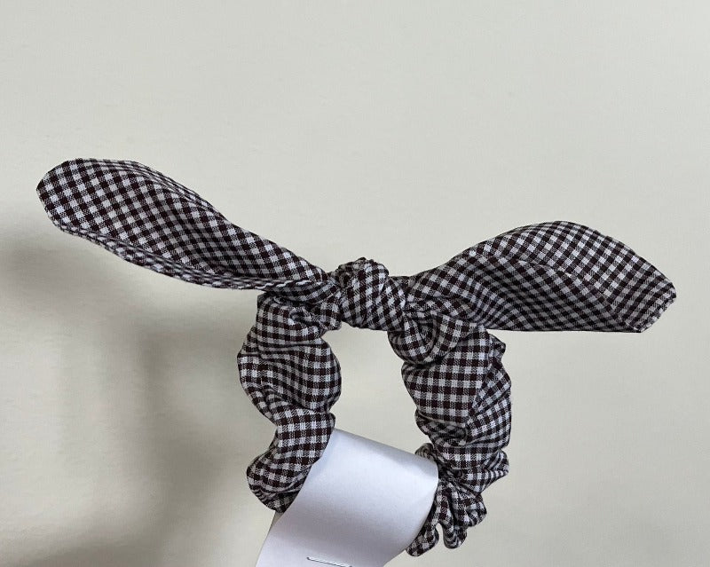 Load image into Gallery viewer, Hair Accessories Brown Gingham

