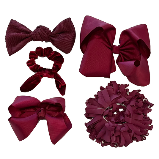 Hair Accessories Burgundy