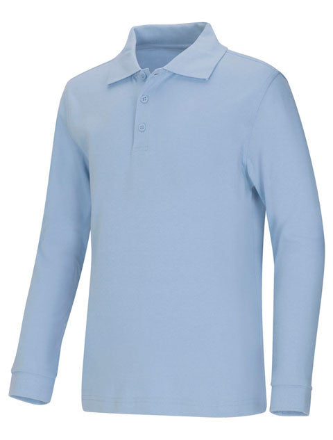 CR Jersey Polo Light Blue Long Sleeve