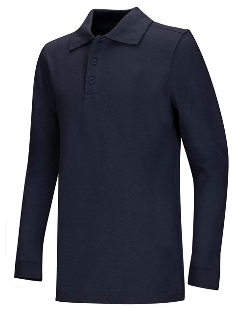 CR Jersey Polo Navy Long Sleeve