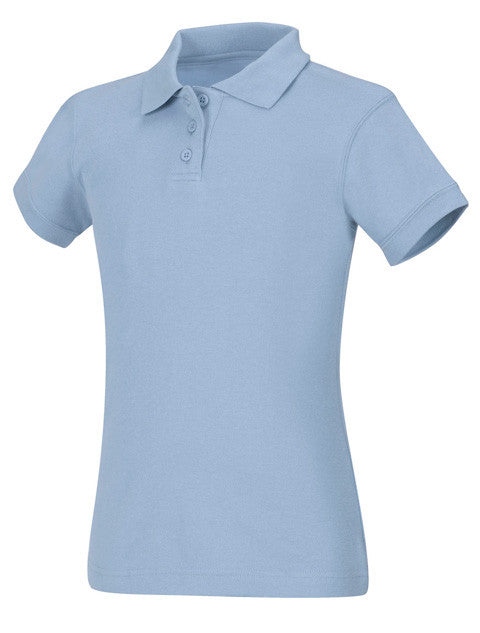 CR Girls Jersey Polo Light Blue