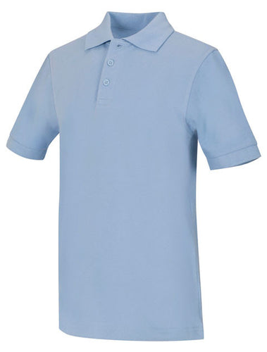 CR Pique Polo Light Blue Short Sleeve