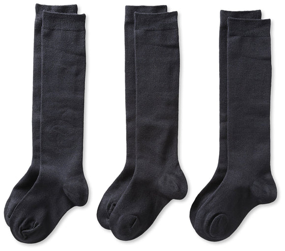 Knee Socks 3 Pk Navy