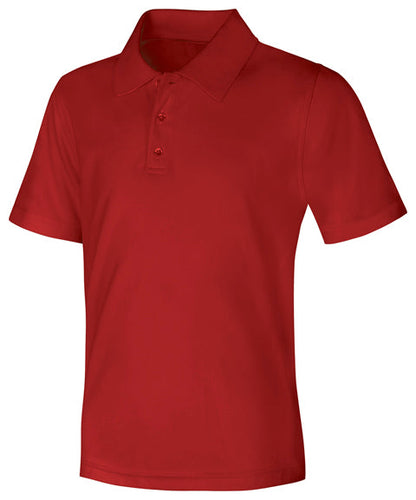 A+ Jersey Polo Red Short Banded Sleeve