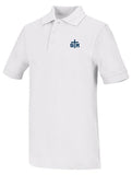 CR Pique Polo White Short Sleeve