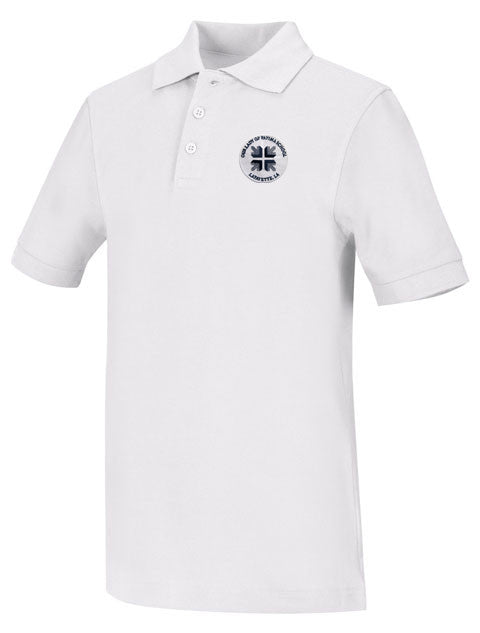 Load image into Gallery viewer, CR Pique Polo White Short Sleeve
