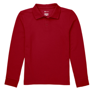EW DryFit Polo Red Long Sleeve