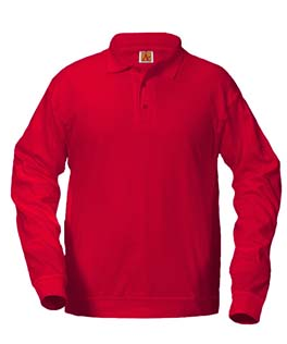 A+ Jersey Polo Red Long Sleeve