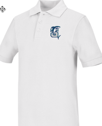 Load image into Gallery viewer, CR Pique Polo White Short Sleeve
