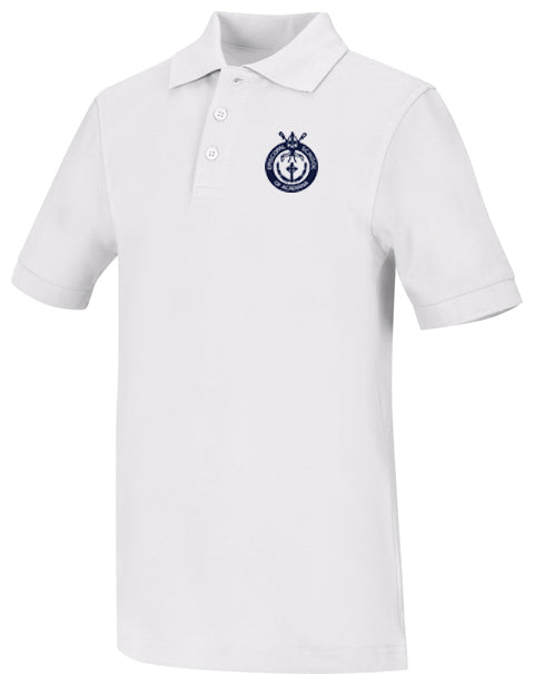 Load image into Gallery viewer, CR Pique Polo White Short Sleeve
