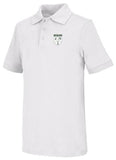 CR Pique Polo White Short Sleeve