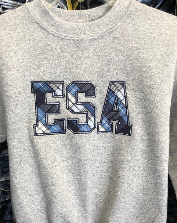 Appliqued Crew ESA Grey