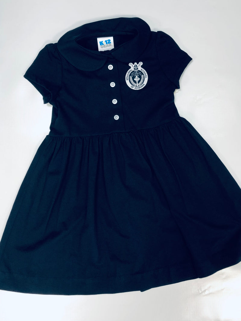 Load image into Gallery viewer, Jersey Knit Dress Navy
