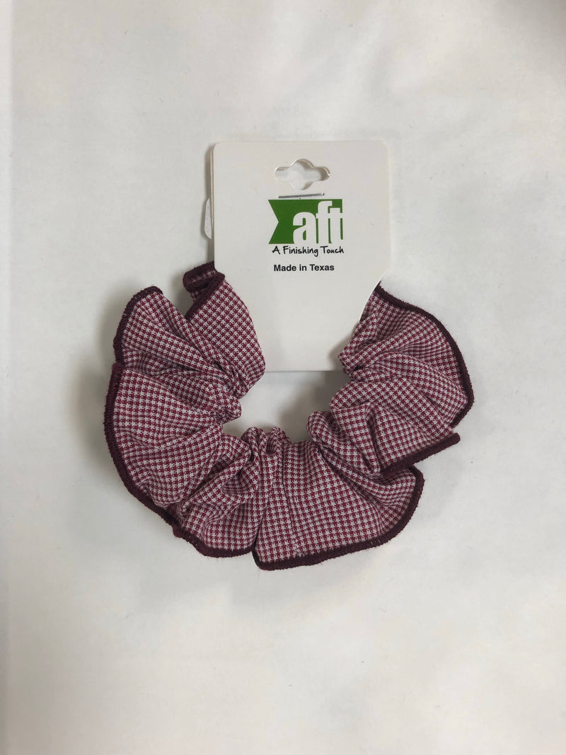 Load image into Gallery viewer, Hair Accessories Burgundy Gingham
