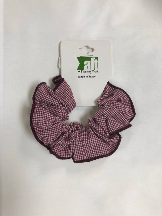 Hair Accessories Burgundy Gingham
