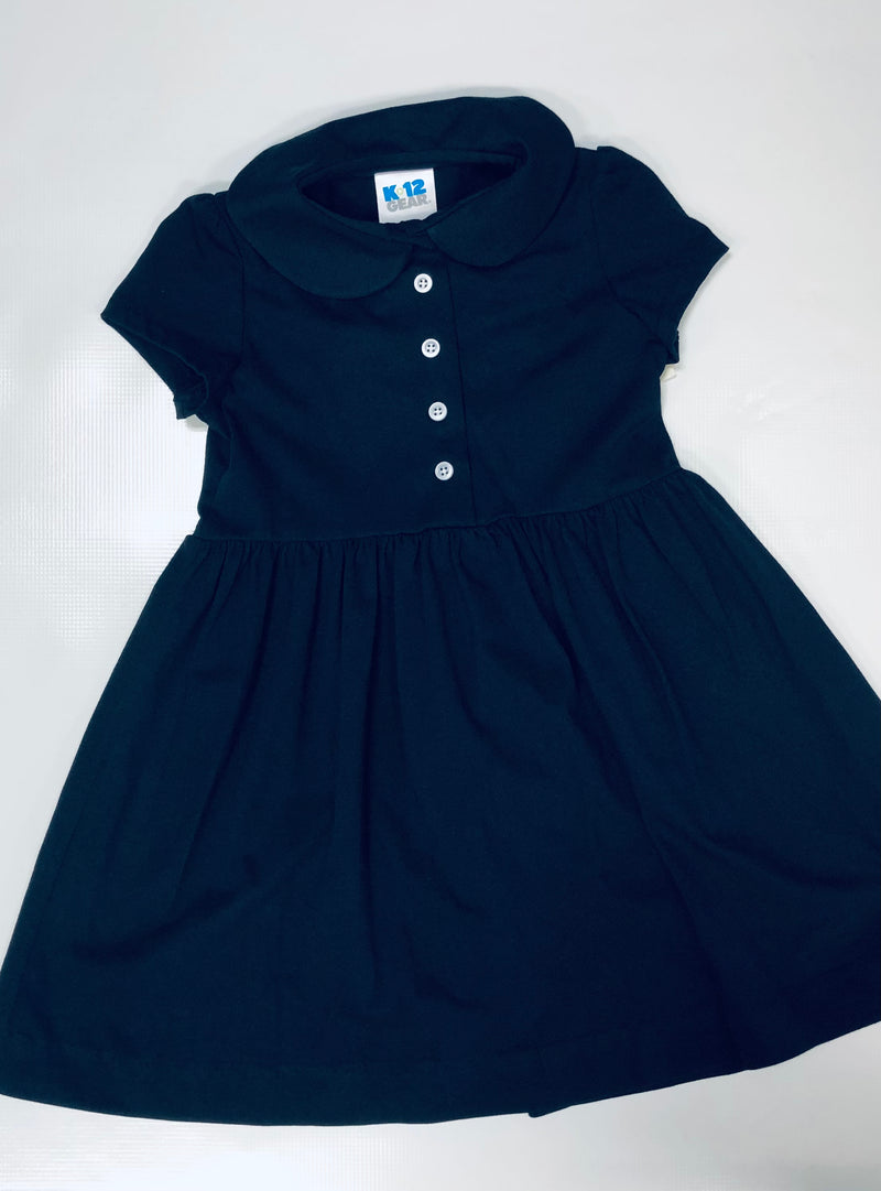 Load image into Gallery viewer, Jersey Knit Dress Navy

