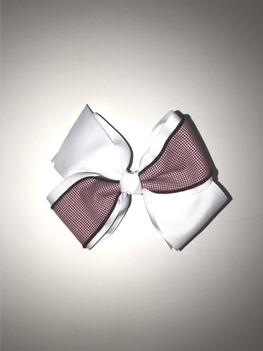 Hair Accessories Burgundy Gingham