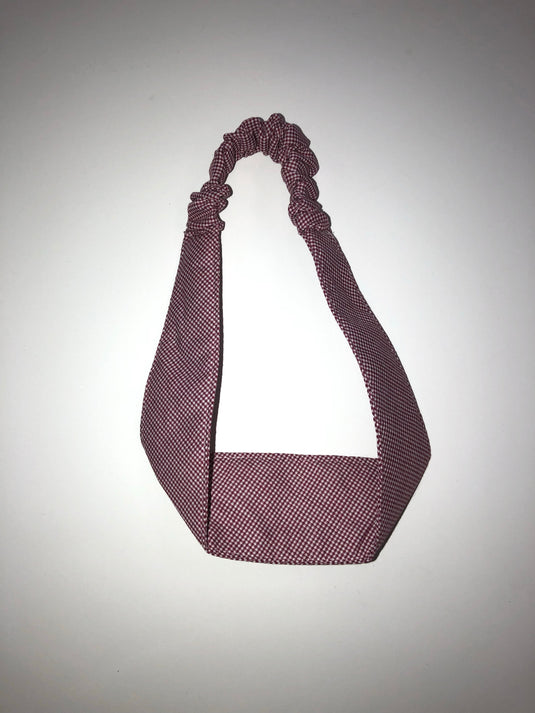 Hair Accessories Burgundy Gingham