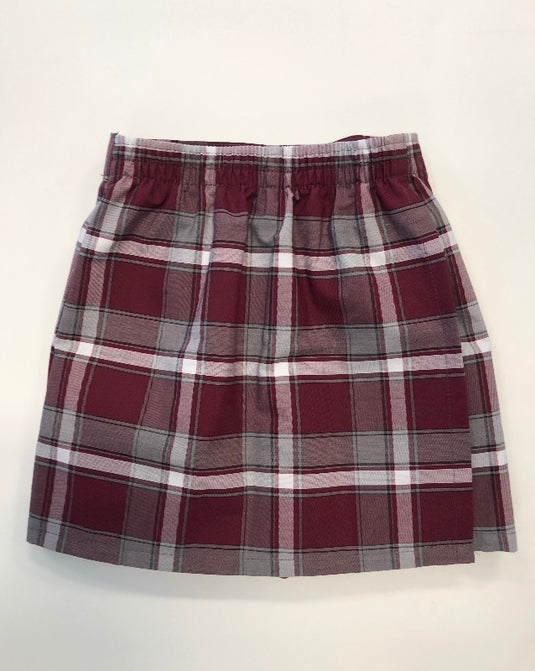 U Pull On Skort Plaid 54