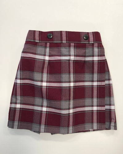 U Pull On Skort Plaid 54